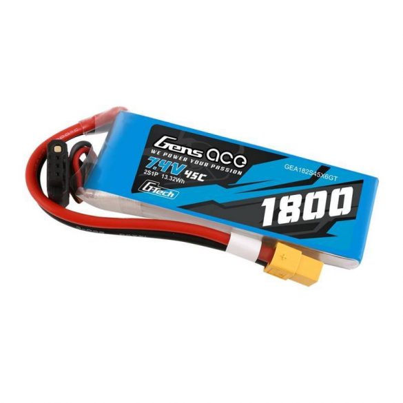 Baterie GensAce G-Tech LiPo 1800mAh 7.4V 45C 2S1P XT60