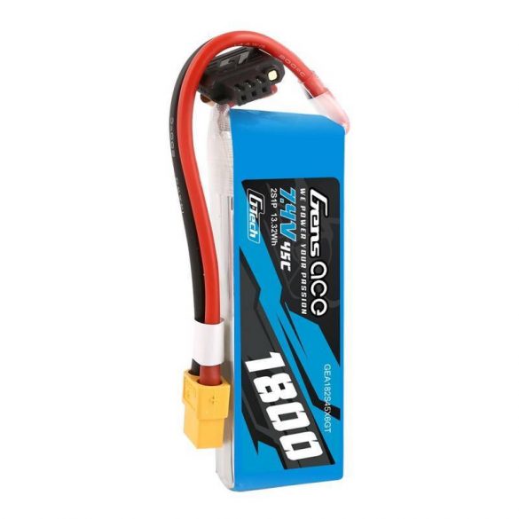 Baterie GensAce G-Tech LiPo 1800mAh 7.4V 45C 2S1P XT60