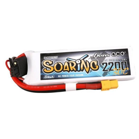 Baterie Gens Ace G-Tech Soaring 2200mAh 7.4V 30C 2S1P XT60