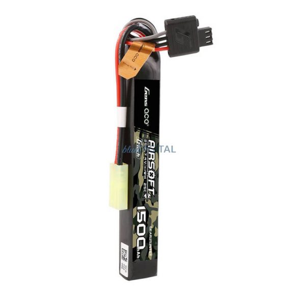 Gens ace G-Tech 25C 1500mAh 2S1P 7.4V Airsoft Gun Lipo BatteryBaterie mini Tamiya Plug