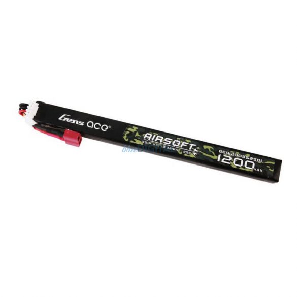 Gens Ace 25C 1200mAh 3S1P 11.1V Airsoft Gun Lipo Baterie T Plug Dimensiune lungă