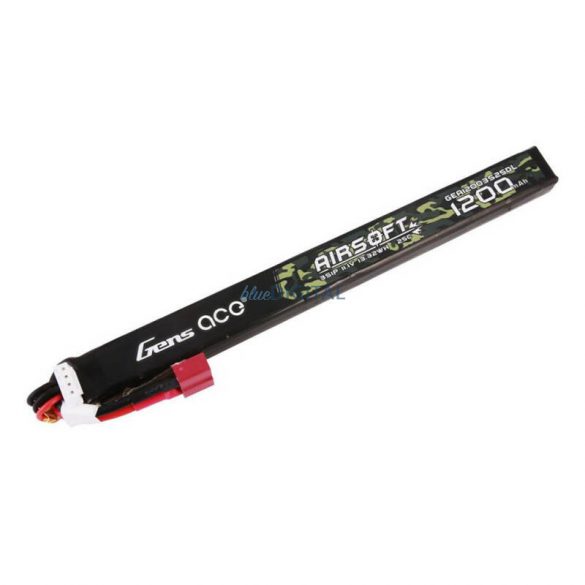 Gens Ace 25C 1200mAh 3S1P 11.1V Airsoft Gun Lipo Baterie T Plug Dimensiune lungă