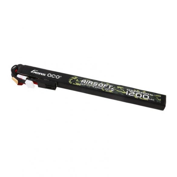 Gens ace 25C 1200mAh 3S1P 11.1V Airsoft Gun Lipo Baterie cu mini mufă Tamiya Dimensiune lungă