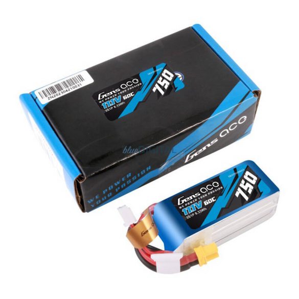 PACHET BATERIE GENS ACE 750MAH 11.1V 60C 3S1P LIPO XT30