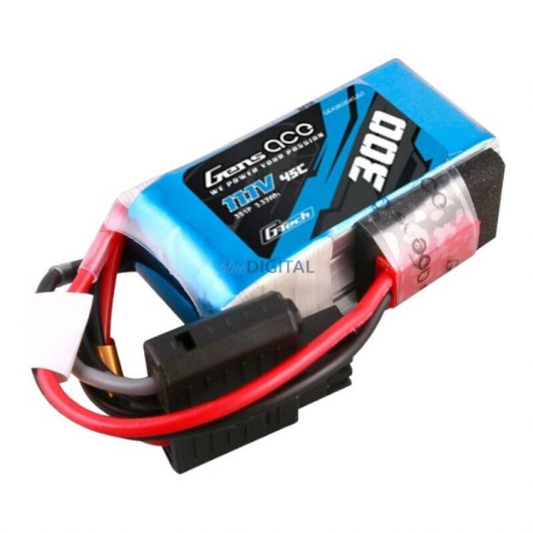 Gens Ace G-Tech 300mAh 11.1V 45C 3S1P Pachet de baterii Lipo JST-SYP Plug JST-SYP