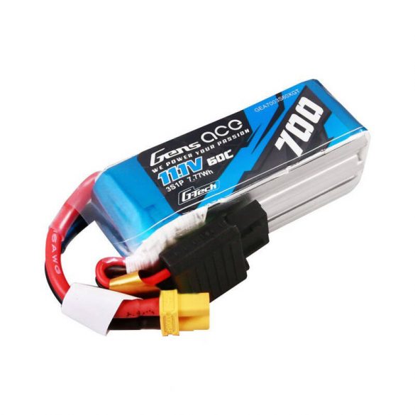 Pachet de baterii Lipo Gens ace G-Tech 700mAh 11.1V 60C 3S1P