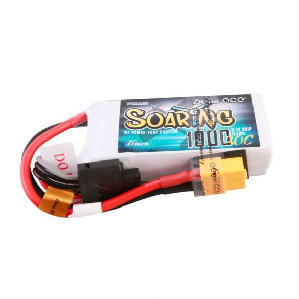 Baterie Lipo Gens ace G-Tech Soaring 1000mAh 11.1V 30C 3S1P