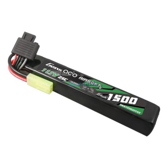 Gens ace G-Tech 25C 1500mAh 3S1P 11.1V Airsoft Gun Lipo Baterie Tamiya