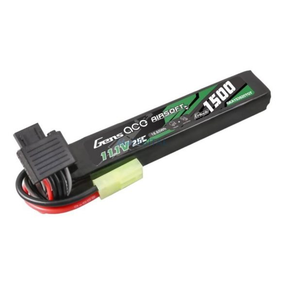 Gens ace G-Tech 25C 1500mAh 3S1P 11.1V Airsoft Gun Lipo Baterie Tamiya