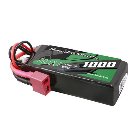 Gens ace 35C 1000mAh 3S1P 11.1V Airsoft Gun Lipo baterie T Plug