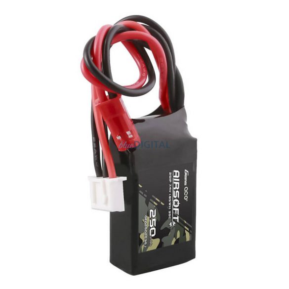 Gens ace 250mAh 7.4V 35C 2S1P Airsoft Gun Lipo Baterie JST-SYP Plug JST-SYP Plug