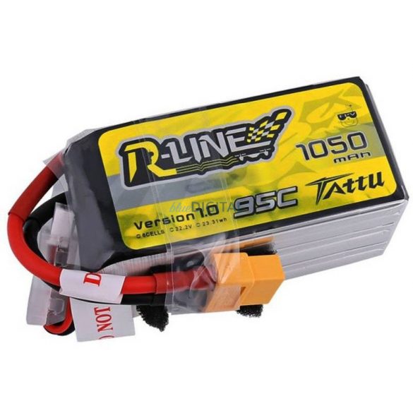 Baterie Tattu R-Line 1050mAh 22.2V 95C 6S1P XT60