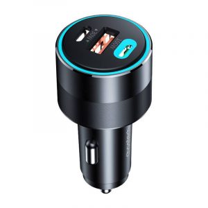 Încărcător auto Choetech TC0011 130W 2x USB C 1x USB A (negru)