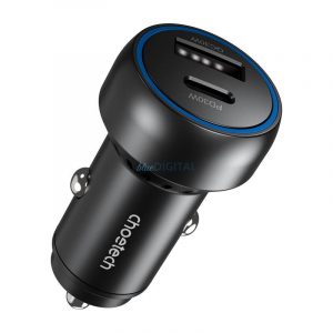 Choetech TC0014 încărcător auto cu 1xUSB-A și 1xUSB-C conexiune 60W - negru