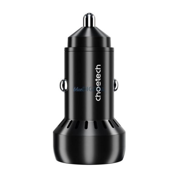 Choetech TC0014 încărcător auto cu 1xUSB-A și 1xUSB-C conexiune 60W - negru