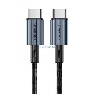 Cablu USB-C la USB-C Choetech XCC-1014, PD 60W 1,2 m (negru)