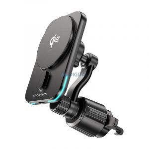 Choetech T231-F-Qi2 încărcător auto wireless pentru grila de ventilație Qi2 15W - negru