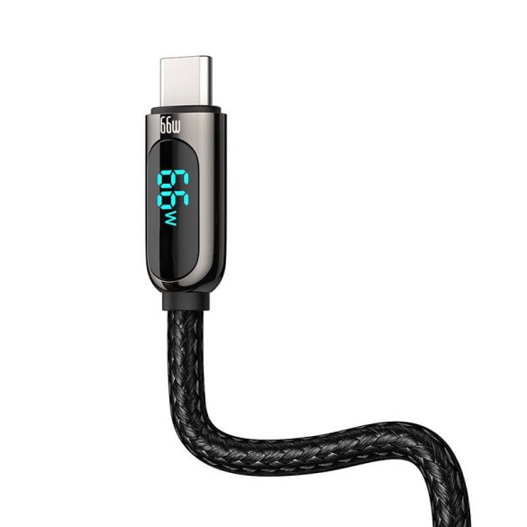 Cablu de afișare Baseus pentru USB Type-C, 66 W, 2 m (negru)