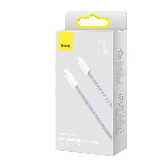 Cablu USB-C pentru Lightning Baseus Dynamic Series 20W 1m (Violet)