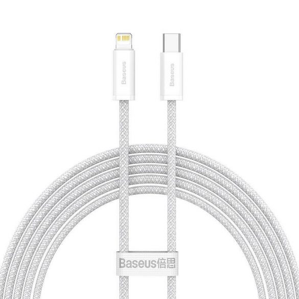 Cablu USB-C pentru Lightning Baseus Dynamic Series 20W 2m (alb)