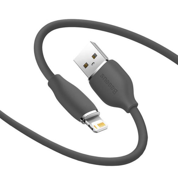 Baseus Jelly USB-A - Cablu Lightning, 2,4 A, 1,2 m (negru)