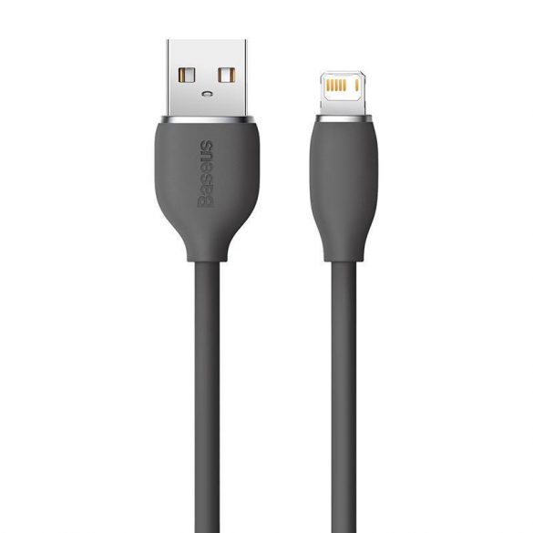 Baseus Jelly USB-A - Cablu Lightning, 2,4 A, 1,2 m (negru)