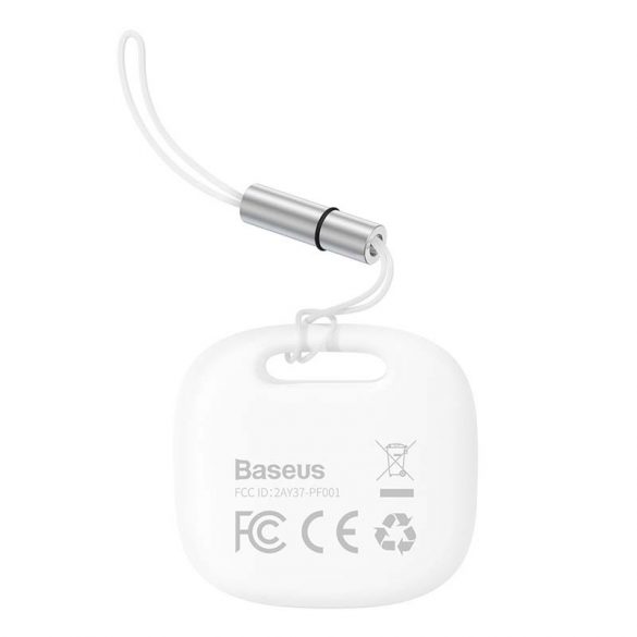 Baseus T2Pro Bluetooth Localizator cu șnur (alb)