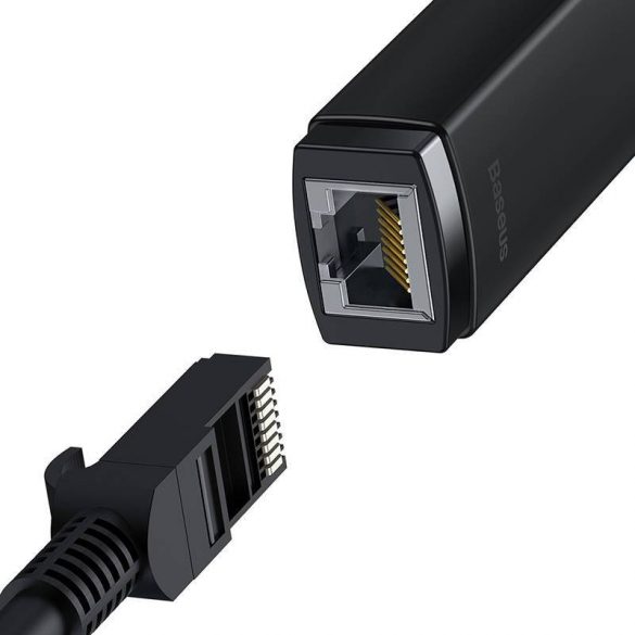 Adaptor de rețea Baseus Lite Series USB - RJ45, 100 Mbps (negru)