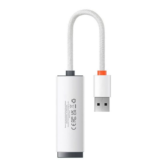 Adaptor de rețea Baseus Lite Series USB - RJ45, 100 Mbps (alb)