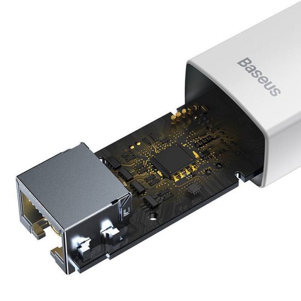 Adaptor de rețea Baseus Lite Series USB - RJ45, 100 Mbps (alb)