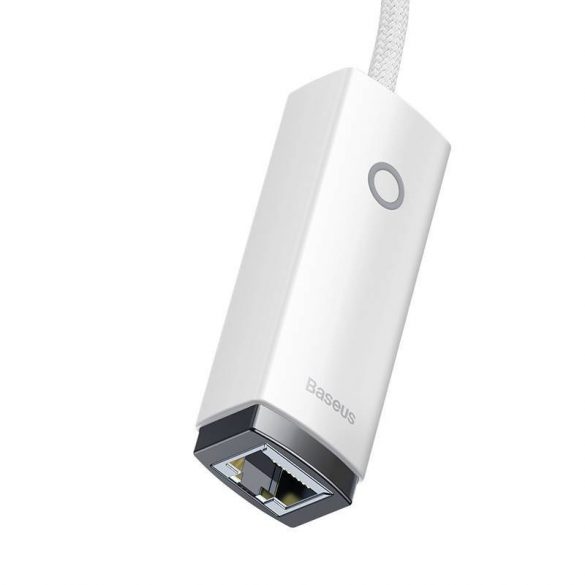 Adaptor de rețea Baseus Lite Series USB - RJ45, 100 Mbps (alb)