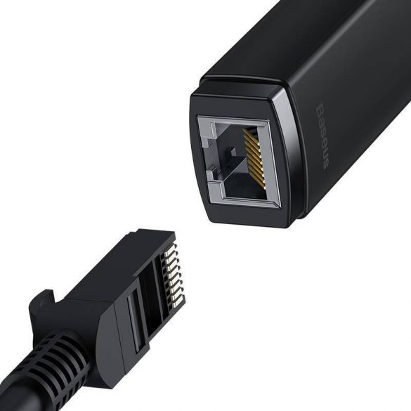 Adaptor de rețea Baseus Lite Series USB la RJ45 (negru)