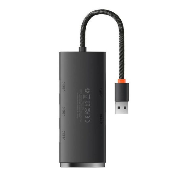 Seria Baseus Lite USB 4 în 1 - 4x hub USB 3.0, 25 cm (negru)