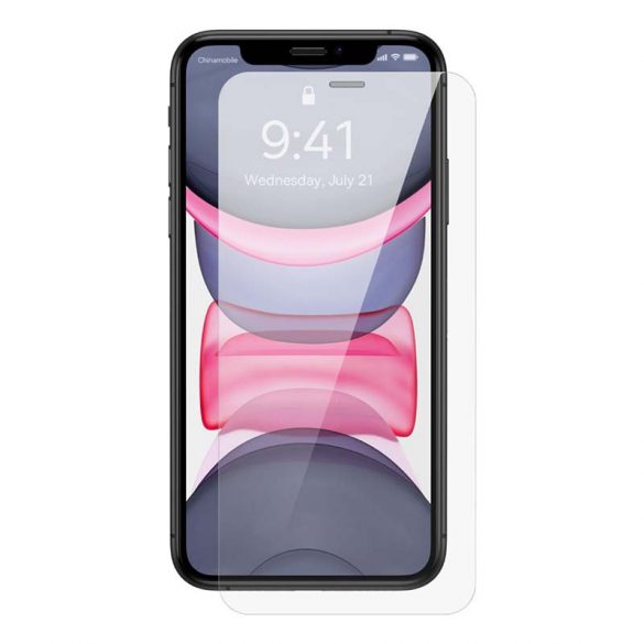 Folie din sticlă temperată Baseus 0,3 mm pentru dispozitivul iPhone X/XS/11 Pro 5,8" (2 buc)