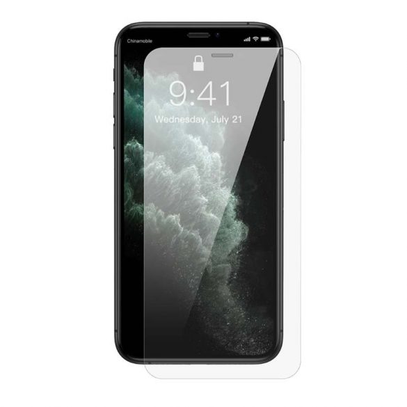 Folie din sticlă securizată Baseus 0,3 mm pentru dispozitivul iPhone XR/11 6,1" (2 buc)