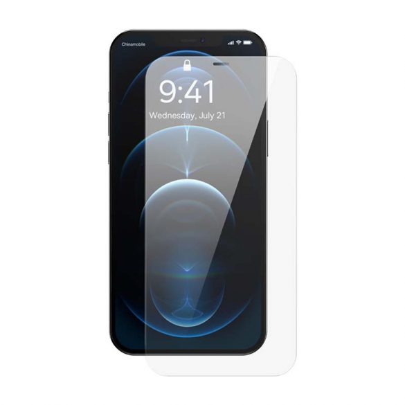 Baseus Sticlă securizată transparentă 0,3 mm pentru iPhone 12/12 Pro 6,1" (2 buc)