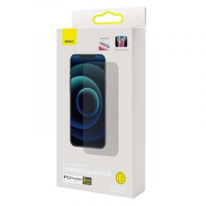 Baseus Sticlă securizată 0,3 mm pentru iPhone 12 Pro Max 6,7" (2 buc)