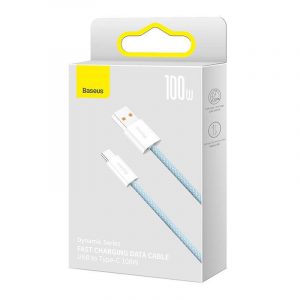 Cablu USB - USB-C Baseus Dynamic Series, 100 W, 2 m (albastru)