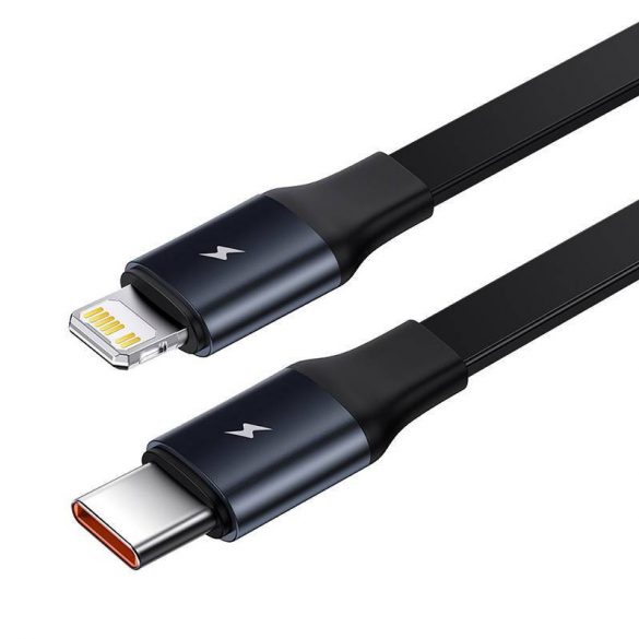 Încărcător auto Baseus Enjoyment + 2 cabluri USB-C + Lightning 3A, 30W (negru)