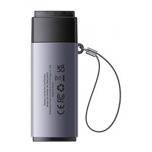 Cititor de carduri de memorie SD/TF din seria Baseus Lite, USB (gri)