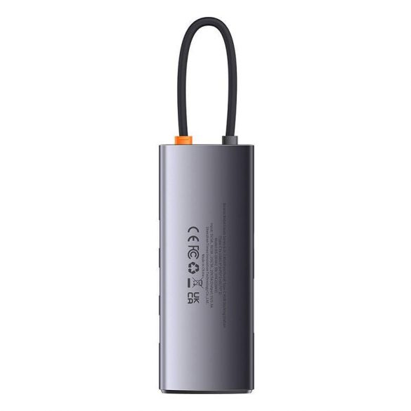 Baseus Metal Gleam Series 6 az 1-ben hub elosztó, USB-C - 3x USB 3.0 + USB-C PD + microSD/SD