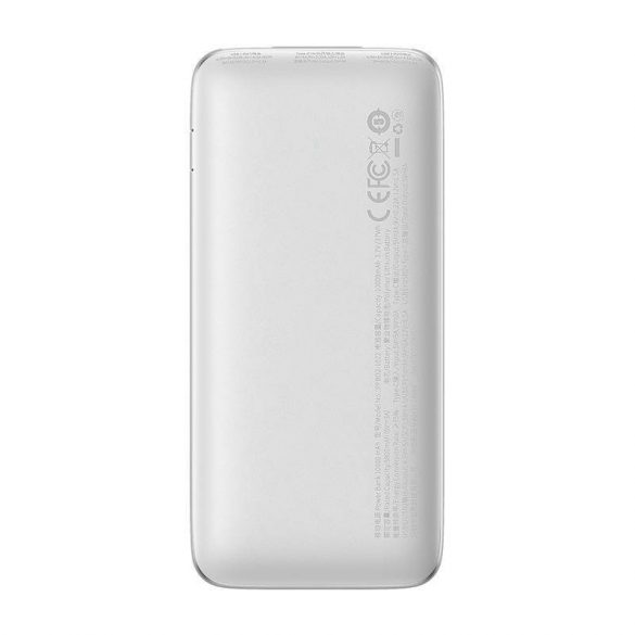 Powerbank Baseus Bipow Pro, 10000 mAh, 2xUSB, USB-C, 22,5 W (alb)