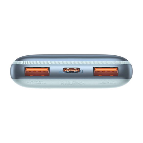 Powerbank Baseus Bipow Pro 10000mAh, 2xUSB, USB-C, 20W (albastru)