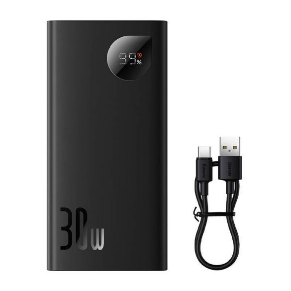 Powerbank Baseus Adaman2, 10000mAh, 2xUSB, USB-C, 30W (negru)