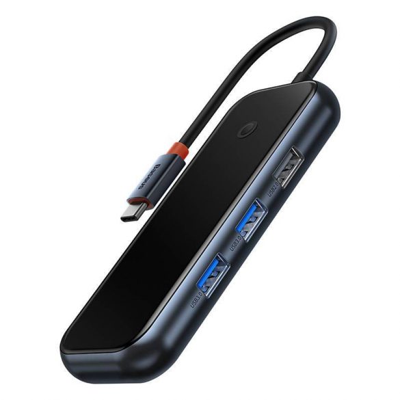 Hub Baseus AcmeJoy 5 în 1, USB-C - 2xUSB 3.0, USB 2.0, USB-C PD, HDMI (gri închis)