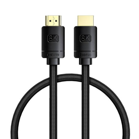 Cablu HDMI de înaltă definiție Baseus 0,5 m, 8K (negru)