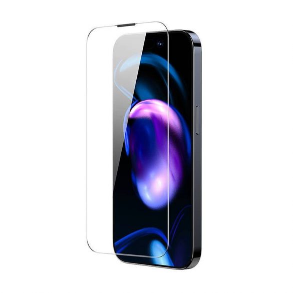 Folie de sticlă pentru iPhone 14 Pro Max Baseus Crystal cu strat rezistent la praf, 0,3 mm (2 buc)