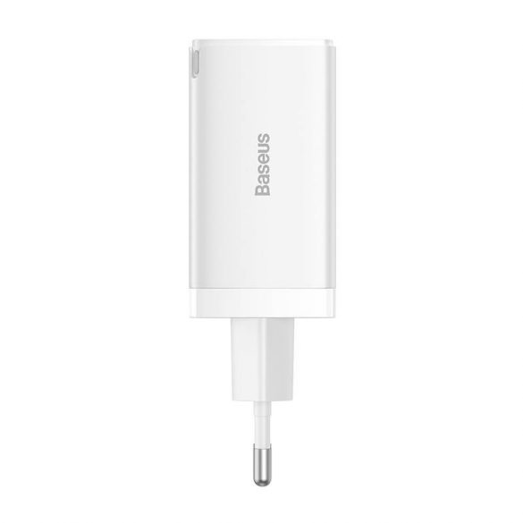 Baseus GaN5 Pro încărcător , 2xUSB-C + USB, 65W (alb)