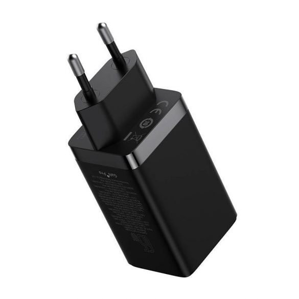 Baseus GaN5 Pro încărcător , 2xUSB-C + USB, 65W (negru)