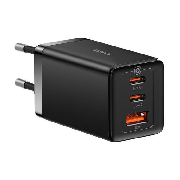 Baseus GaN5 Pro încărcător , 2xUSB-C + USB, 65W (negru)